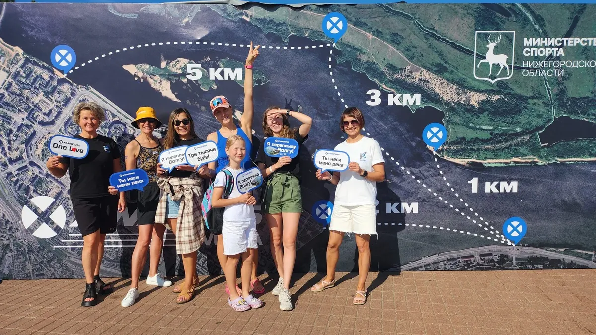 LPCREW на главном заплыве open water в России